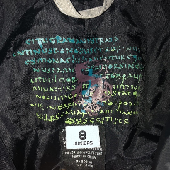 Girls Sz. . 8 OBERMEYER GREY SKI PANTS- Snow board pants Mint condition! - Picture 8 of 8